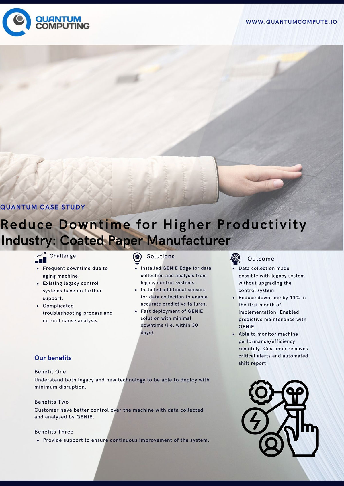 Reduce Downtime for Higher Productivity Industry: Coated Paper Manufacturer