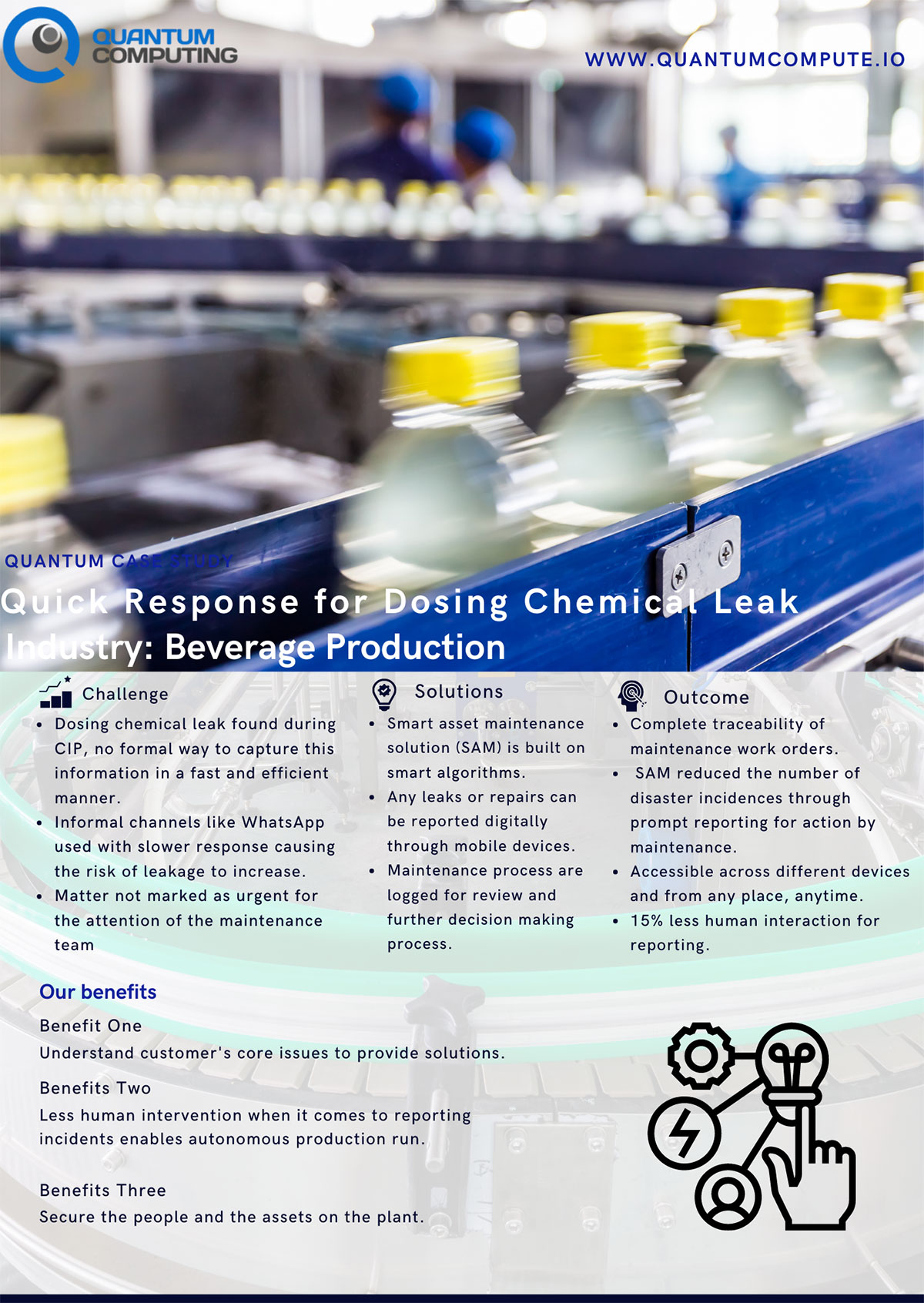 Quick Response for Dosing Chemical Leak Industry: Beverage Production